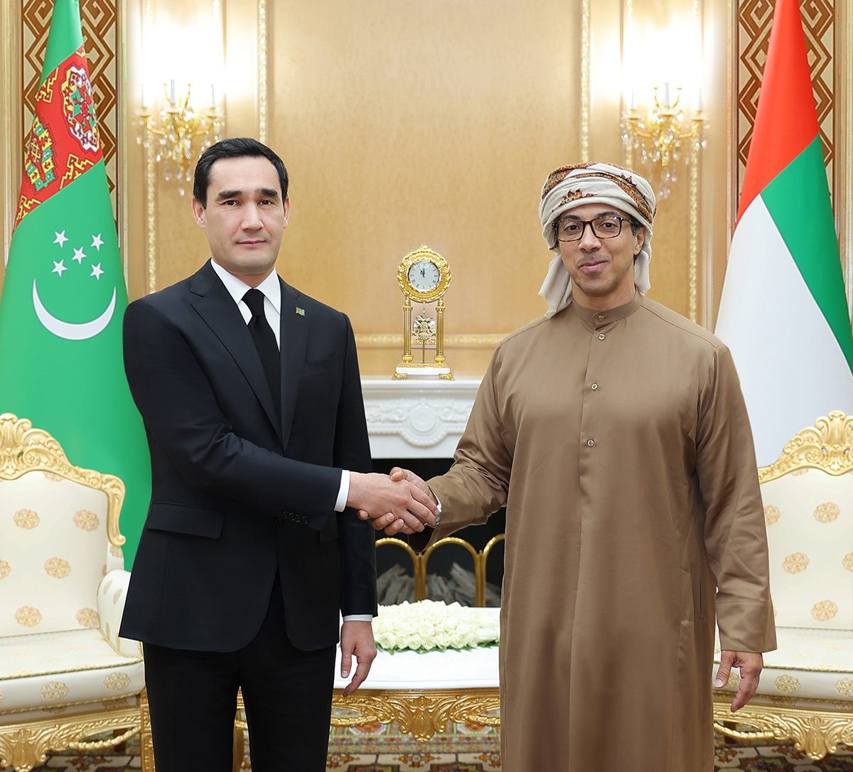 Meeting of the President of Turkmenistan with the Vice President, Deputy Prime Minister of the UAE